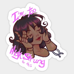 High Strung Doll Sticker